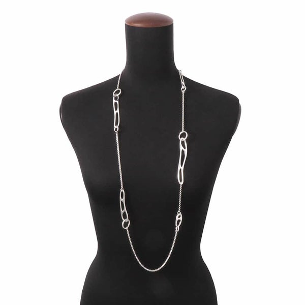 エルメス ネックレス シェーヌダンクル パンク Punk ロング ネックレス SV925シルバー HERMES ジュエリー