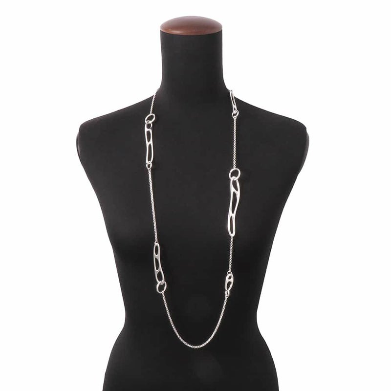 エルメス ネックレス シェーヌダンクル パンク Punk ロング ネックレス SV925シルバー HERMES ジュエリー