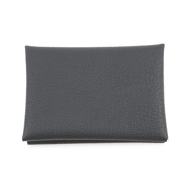 エルメス コインケース カルヴィ デュオ グリミスティ/シルバー金具 シェブルミゾル G刻印