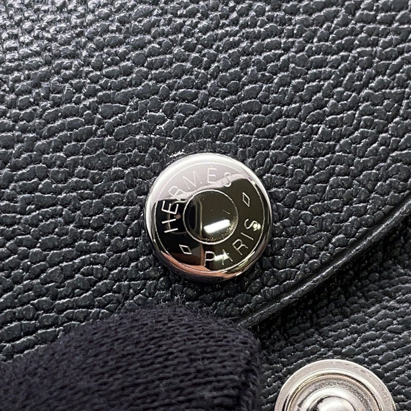 エルメス コインケース カルヴィ デュオ グリミスティ/シルバー金具 シェブルミゾル G刻印