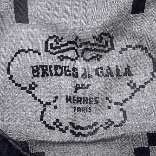 エルメス スカーフ カレH 100  ブリッド・ドゥ・ ガラ・ピクセル Brides de Gala Pixel HERMES カシミヤ シルク 2025年春夏