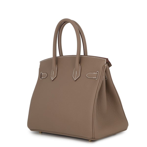 エルメス バーキン30 エトゥープ/ゴールド金具 トゴ G刻印 HERMES Birkin ハンドバッグ