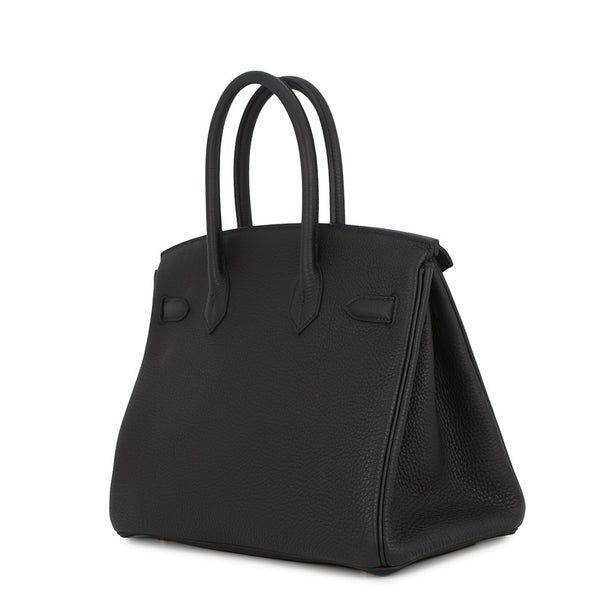 エルメス バーキン30 ブラック/ゴールド金具 トゴ K刻印 HERMES Birkin ハンドバッグ 黒