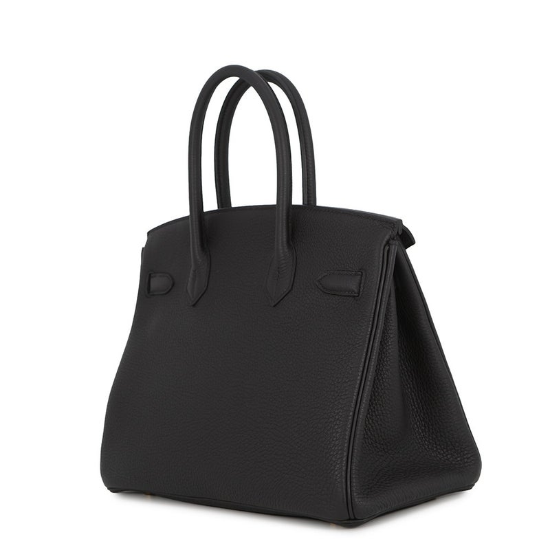 エルメス バーキン30 ブラック/ゴールド金具 トゴ K刻印 HERMES Birkin ハンドバッグ 黒