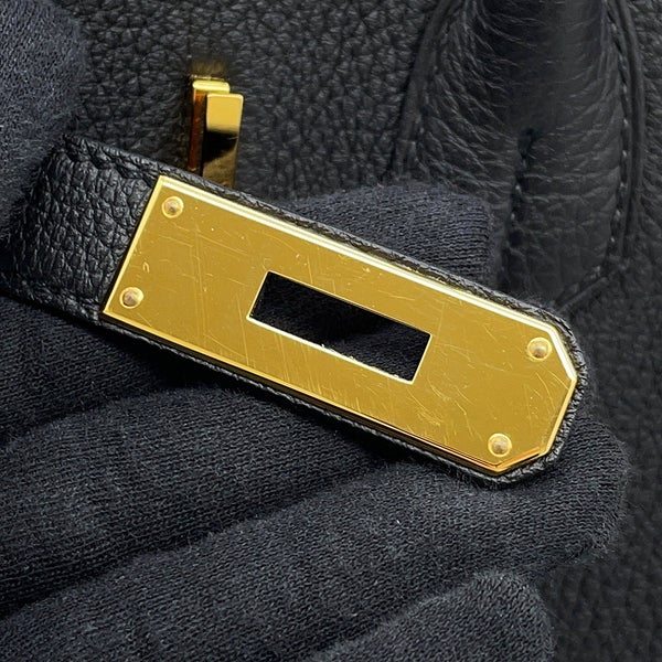 エルメス バーキン30 ブラック/ゴールド金具 トゴ K刻印 HERMES Birkin ハンドバッグ 黒
