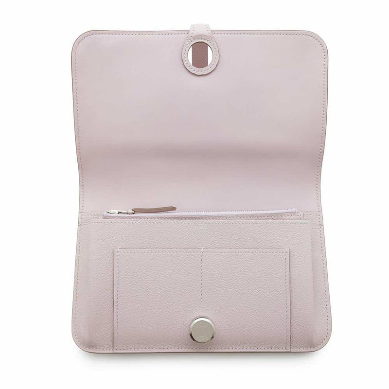 エルメス 長財布 ドゴンGM モーヴペール/シルバー金具 エバーカラー W刻印 HERMES 財布