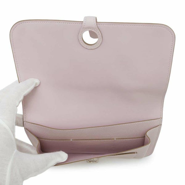 エルメス 長財布 ドゴンGM モーヴペール/シルバー金具 エバーカラー W刻印 HERMES 財布