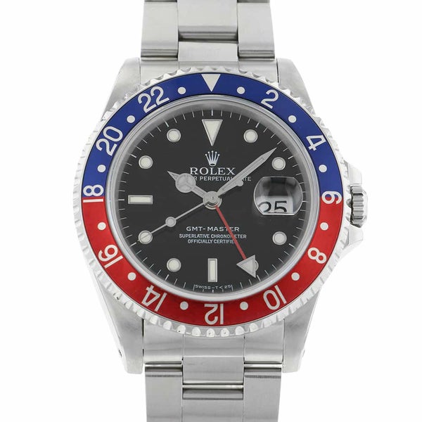 ロレックス GMTマスター 赤青ベゼル L番 16700 ROLEX 腕時計 黒文字盤