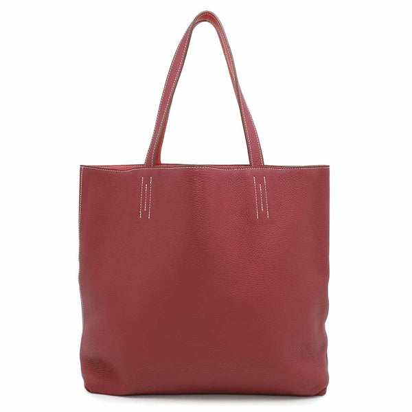 エルメス トートバッグ ドゥブルセンス36 ローズジャイプール/ルージュガランス トリヨンクレマンス □R刻印