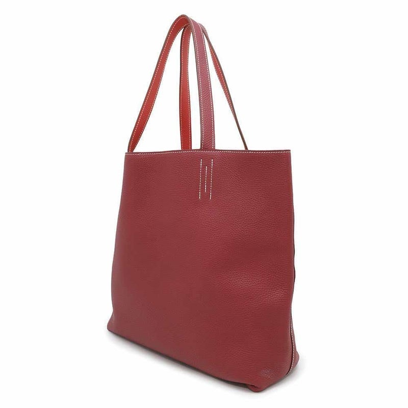 エルメス トートバッグ ドゥブルセンス36 ローズジャイプール/ルージュガランス トリヨンクレマンス □R刻印