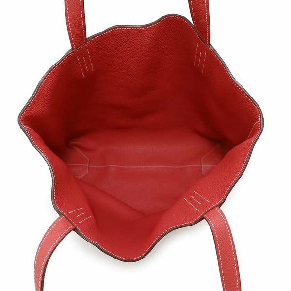 エルメス トートバッグ ドゥブルセンス36 ローズジャイプール/ルージュガランス トリヨンクレマンス □R刻印