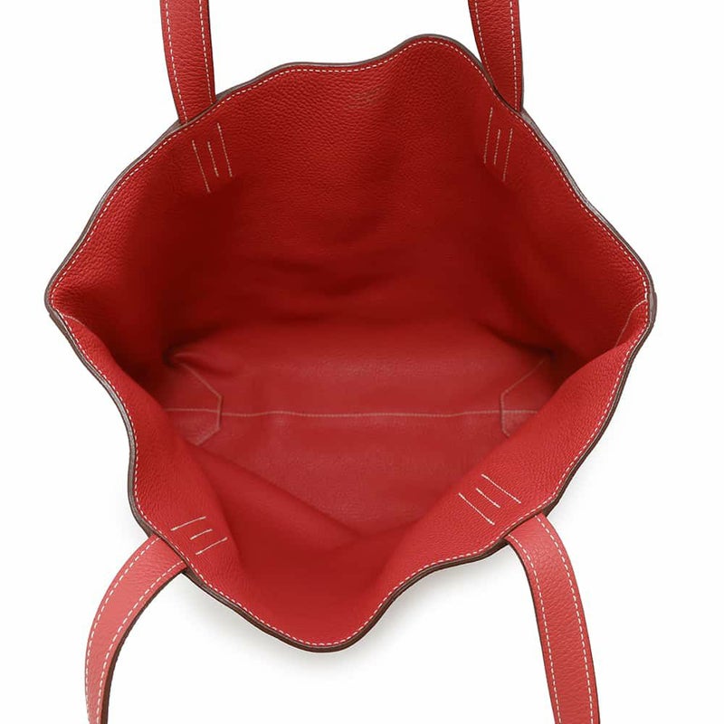 エルメス トートバッグ ドゥブルセンス36 ローズジャイプール/ルージュガランス トリヨンクレマンス □R刻印