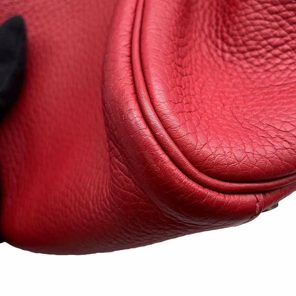 エルメス ハンドバッグ リンディ34 ルージュカザック/シルバー金具 トリヨンクレマンス □R刻印 2wayショルダー