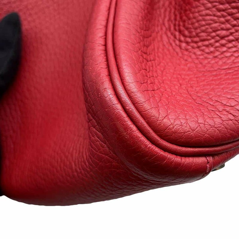 エルメス ハンドバッグ リンディ34 ルージュカザック/シルバー金具 トリヨンクレマンス □R刻印 2wayショルダー