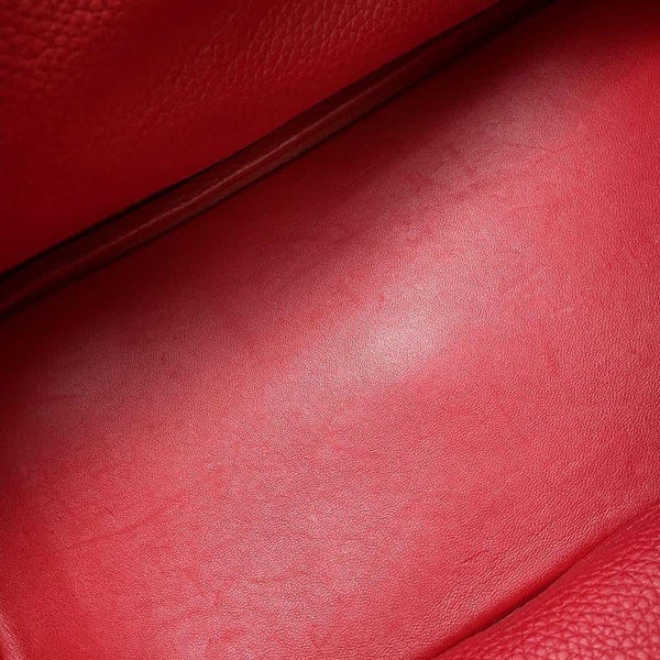 エルメス ハンドバッグ リンディ34 ルージュカザック/シルバー金具 トリヨンクレマンス □R刻印 2wayショルダー