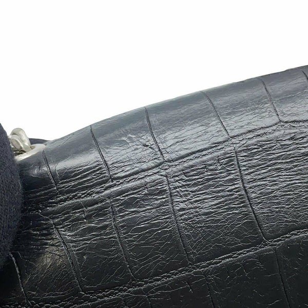 サンローランパリ チェーンショルダーバッグ クラシック ミディアム 型押しレザー 354119 SAINT LAURENT PARIS タッセル 黒