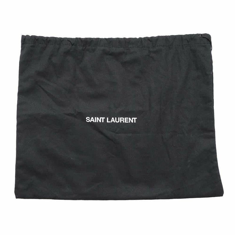サンローランパリ チェーンショルダーバッグ クラシック ミディアム 型押しレザー 354119 SAINT LAURENT PARIS タッセル 黒