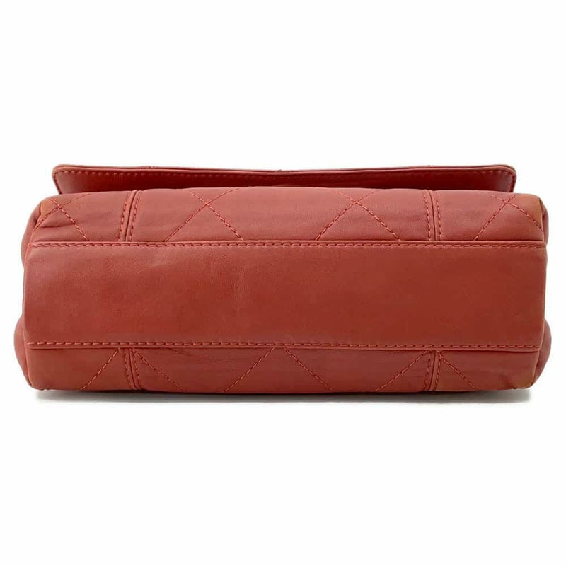 シャネル チェーンショルダーバッグ マトラッセ ココマーク ワイルドステッチ ダブルチェーン ラムスキン CHANEL