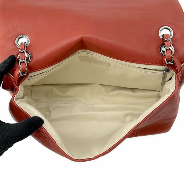 シャネル チェーンショルダーバッグ マトラッセ ココマーク ワイルドステッチ ダブルチェーン ラムスキン CHANEL