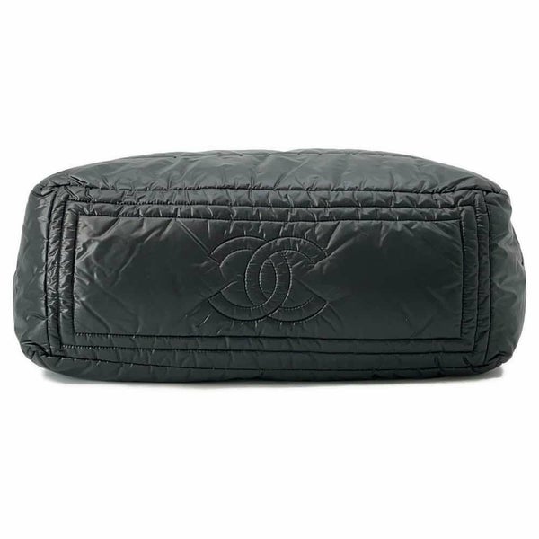 シャネル トートバッグ コココクーン ココマーク ナイロン CHANEL 黒