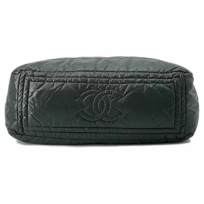 シャネル トートバッグ コココクーン ココマーク ナイロン CHANEL 黒