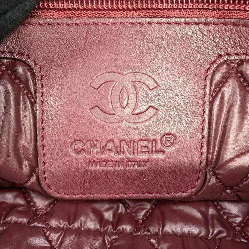 シャネル トートバッグ コココクーン ココマーク ナイロン CHANEL 黒