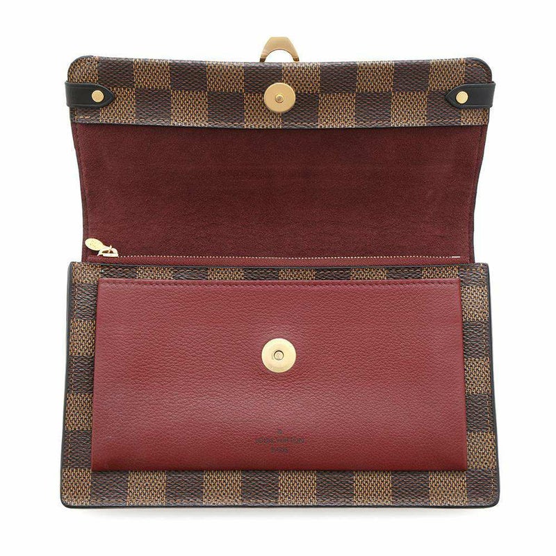 ルイヴィトン チェーンウォレット ダミエ・エベヌ ポルトフォイユ・ヴァヴァン チェーン N60222 LOUIS VUITTON 財布 クラッチ