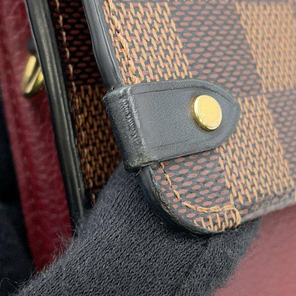 ルイヴィトン チェーンウォレット ダミエ・エベヌ ポルトフォイユ・ヴァヴァン チェーン N60222 LOUIS VUITTON 財布 クラッチ