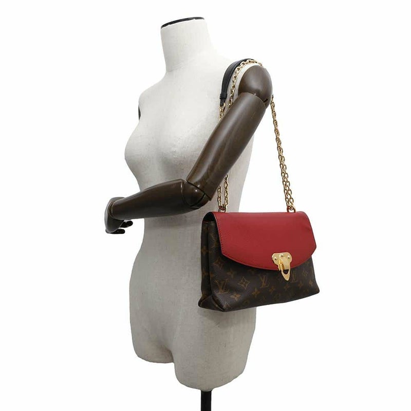 ルイヴィトン ショルダーバッグ モノグラム サン・プラシード M43713 LOUIS VUITTON レッド
