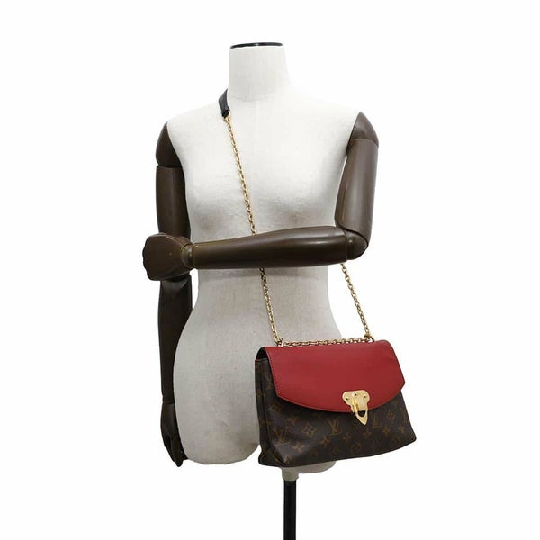 ルイヴィトン ショルダーバッグ モノグラム サン・プラシード M43713 LOUIS VUITTON レッド