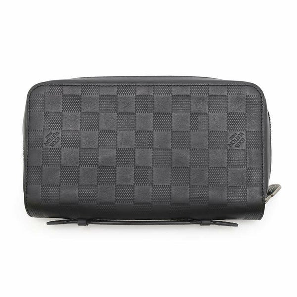 ルイヴィトン 長財布 ダミエ・アンフィニ ジッピー XL N61254 オニキス LOUIS VUITTON ハンドル付き ヴィトン 財布 メンズ