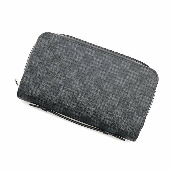 ルイヴィトン 長財布 ダミエ・グラフィット ジッピーXL ハンドル付き N41503 LOUIS VUITTON 財布 ブラック 黒
