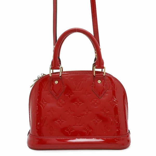 ルイヴィトン ハンドバッグ モノグラム・ヴェルニ アルマBB M90174 LOUIS VUITTON 2way レッド
