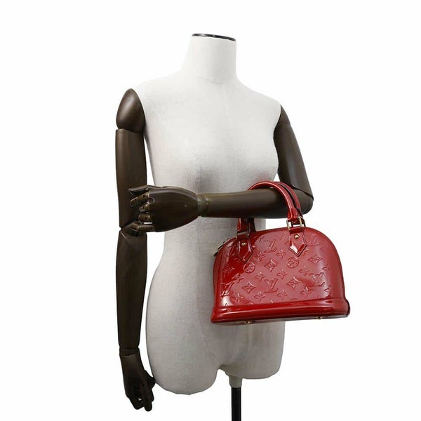ルイヴィトン ハンドバッグ モノグラム・ヴェルニ アルマBB M90174 LOUIS VUITTON 2way レッド