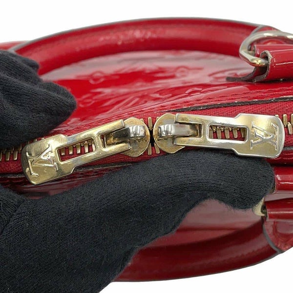 ルイヴィトン ハンドバッグ モノグラム・ヴェルニ アルマBB M90174 LOUIS VUITTON 2way レッド