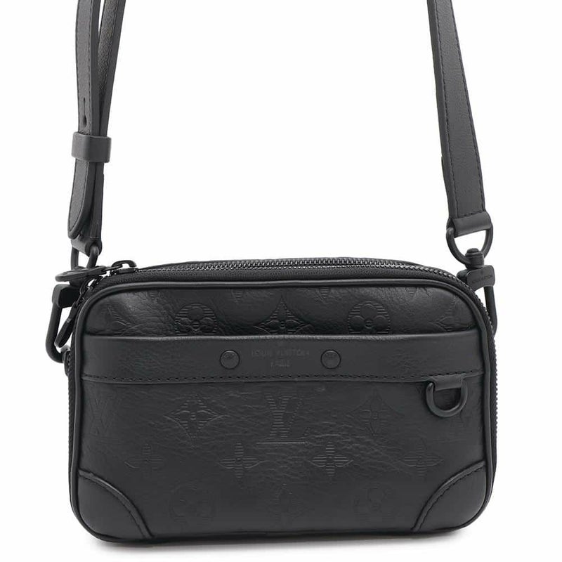ルイヴィトン ショルダーバッグ モノグラム・シャドウ アルファ・ウェアラブルウォレット M82544 LOUIS VUITTON 黒 ブラック