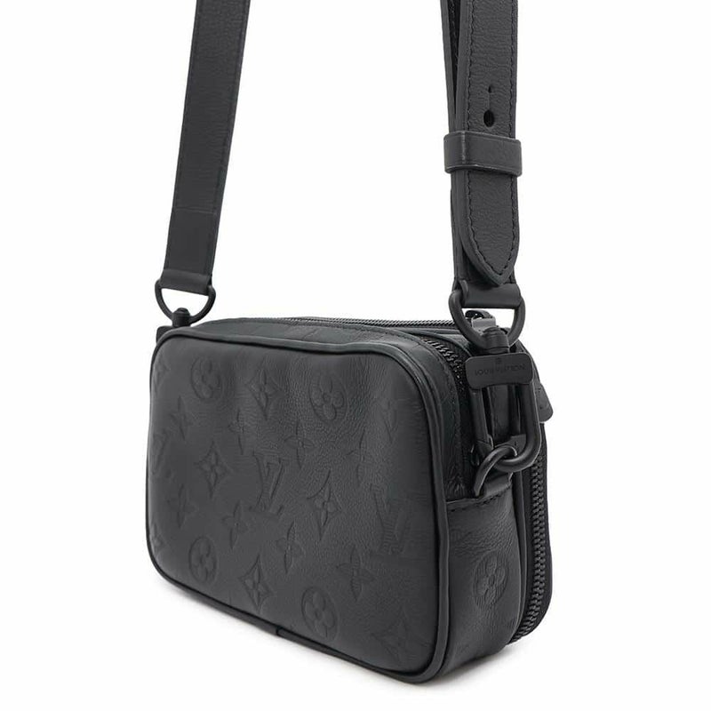 ルイヴィトン ショルダーバッグ モノグラム・シャドウ アルファ・ウェアラブルウォレット M82544 LOUIS VUITTON 黒 ブラック