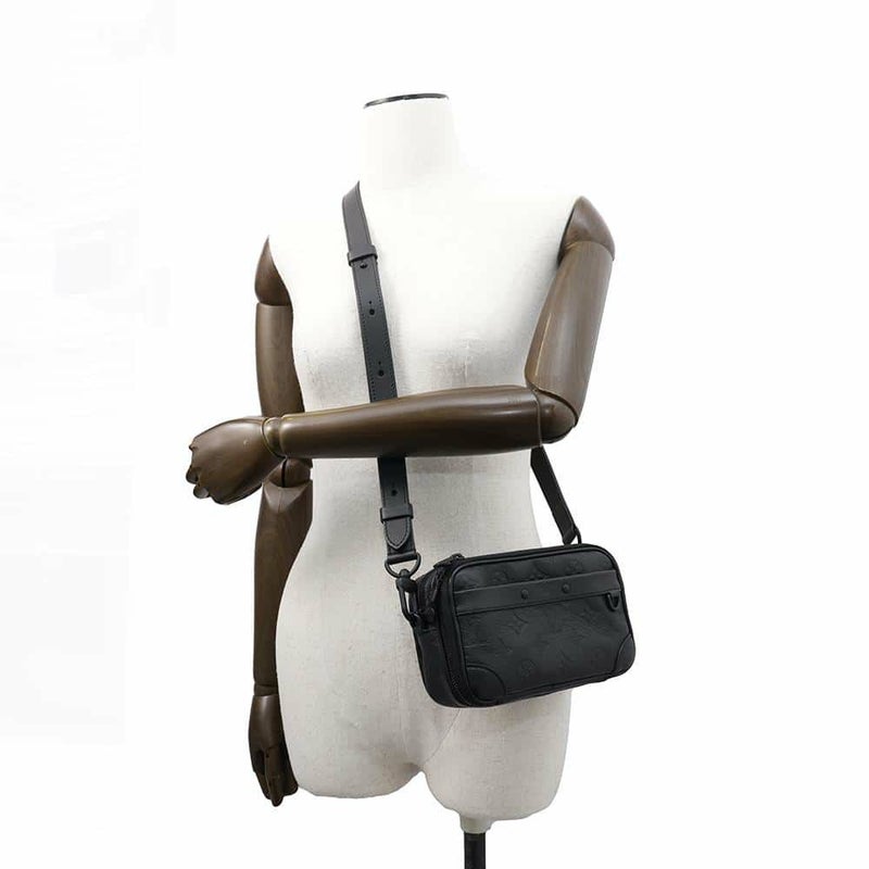 ルイヴィトン ショルダーバッグ モノグラム・シャドウ アルファ・ウェアラブルウォレット M82544 LOUIS VUITTON 黒 ブラック