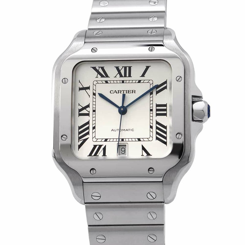 カルティエ サントス ドゥ カルティエ LM WSSA0018 Cartier 腕時計 シルバー文字盤