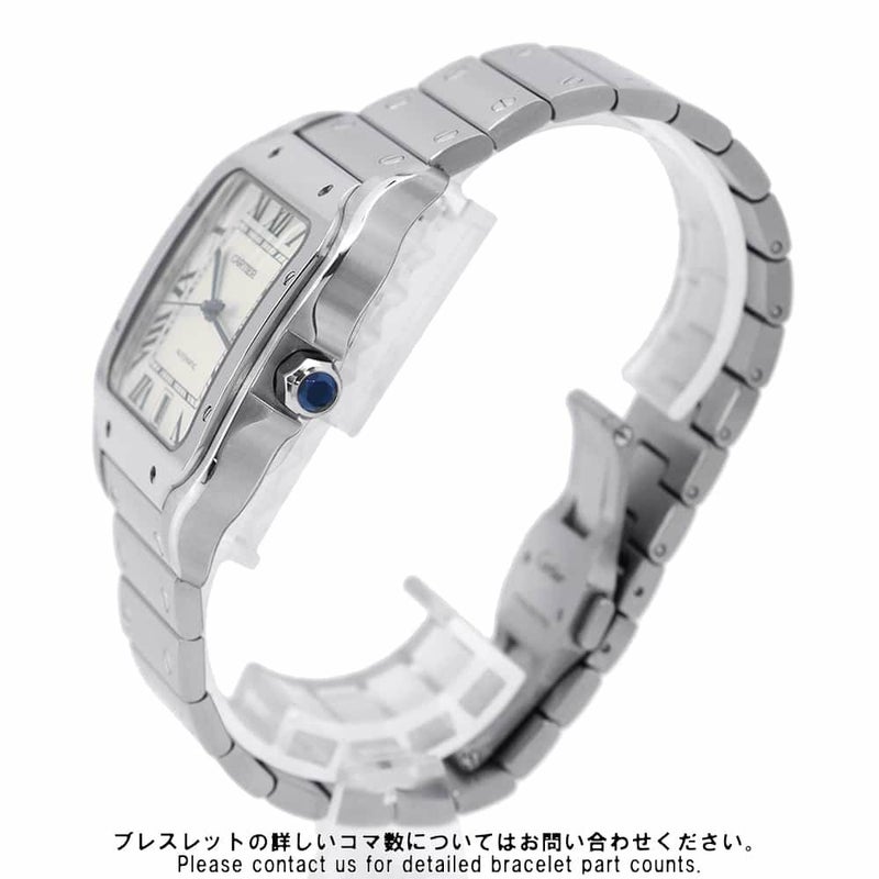 カルティエ サントス ドゥ カルティエ LM WSSA0018 Cartier 腕時計 シルバー文字盤