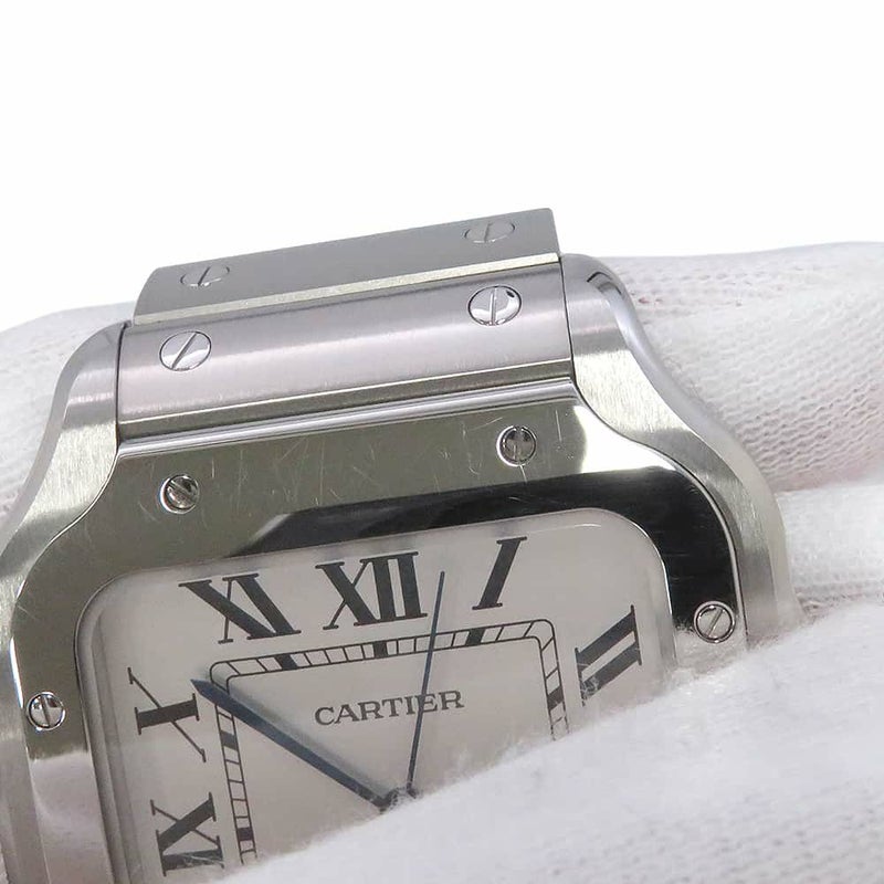 カルティエ サントス ドゥ カルティエ LM WSSA0018 Cartier 腕時計 シルバー文字盤