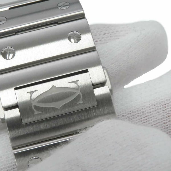 カルティエ サントス ドゥ カルティエ LM WSSA0018 Cartier 腕時計 シルバー文字盤