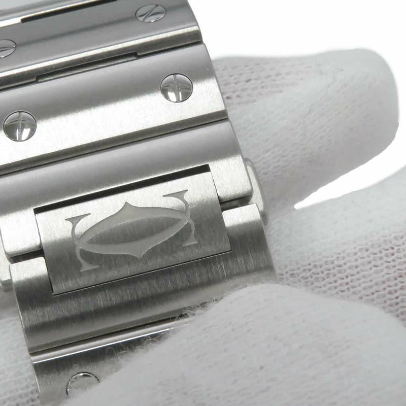 カルティエ サントス ドゥ カルティエ LM WSSA0018 Cartier 腕時計 シルバー文字盤