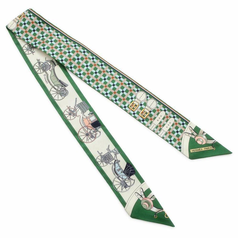 エルメス スカーフ ツイリー Les Voitures Nouvelles 馬車の変遷 シルク HERMES