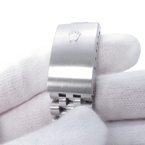 ロレックス デイトジャスト K番 SS/K18ホワイトゴールド 10Pダイヤ 16234G ROLEX 腕時計 シルバー文字盤