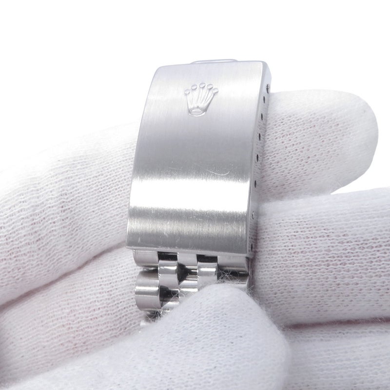 ロレックス デイトジャスト K番 SS/K18ホワイトゴールド 10Pダイヤ 16234G ROLEX 腕時計 シルバー文字盤