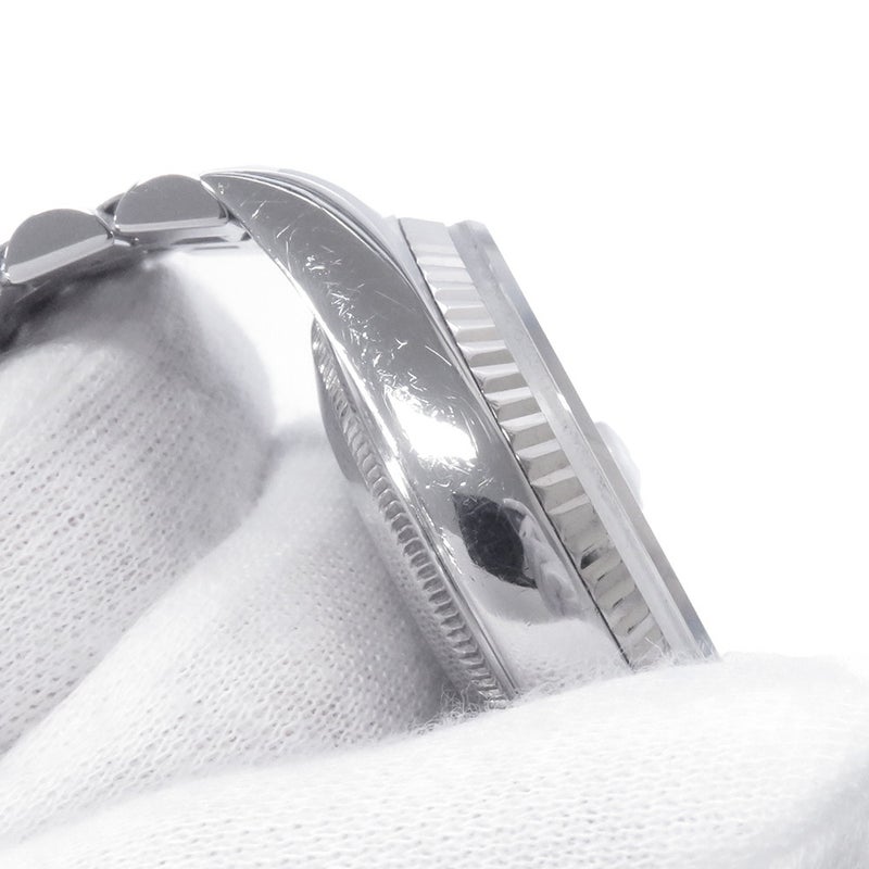 ロレックス デイトジャスト K番 SS/K18ホワイトゴールド 10Pダイヤ 16234G ROLEX 腕時計 シルバー文字盤