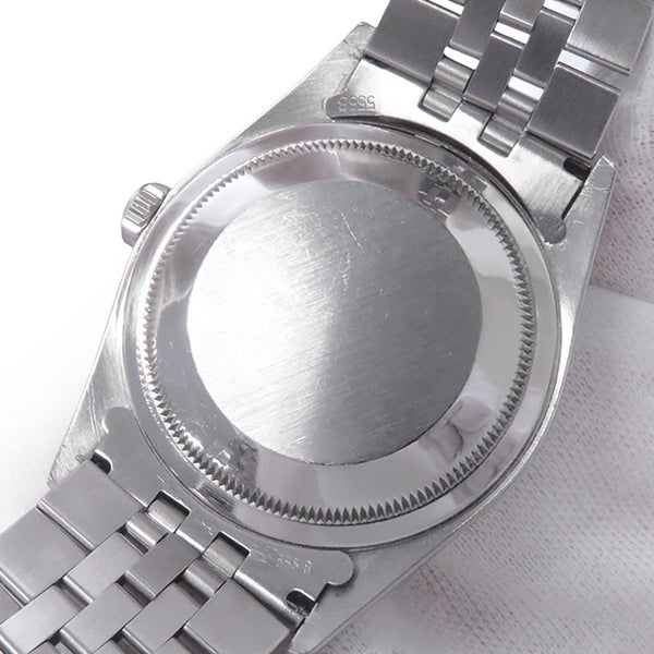 ロレックス デイトジャスト K番 SS/K18ホワイトゴールド 10Pダイヤ 16234G ROLEX 腕時計 シルバー文字盤