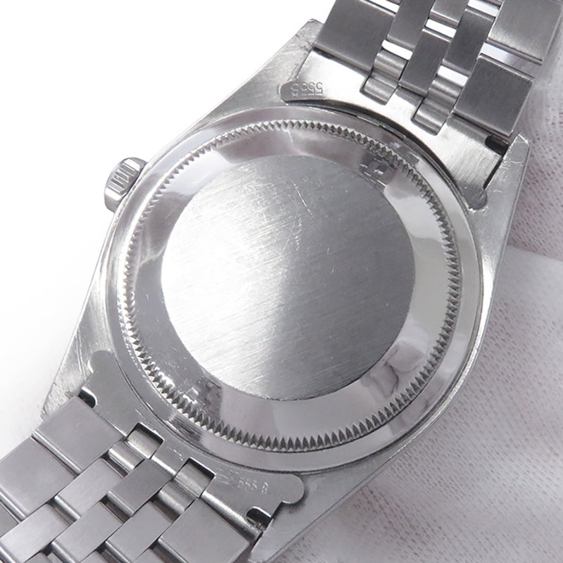 ロレックス デイトジャスト K番 SS/K18ホワイトゴールド 10Pダイヤ 16234G ROLEX 腕時計 シルバー文字盤