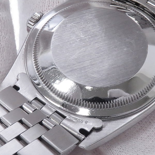 ロレックス デイトジャスト K番 SS/K18ホワイトゴールド 10Pダイヤ 16234G ROLEX 腕時計 シルバー文字盤